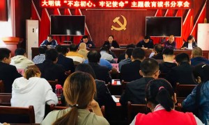 渭南市华州区大明镇举办“不忘初心、牢记使命”读书分享会