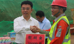 西银高铁林家堡大桥箱梁架设顺利启动