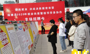 1700余个岗位！绥德举办就业扶贫招聘会助企稳岗“不停步”