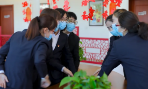 小年送祝福，大柳塔试验区滨河北路社区送来特别的祝福~~