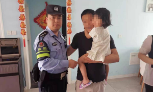 3岁小孩走失，合阳公安民警快速送回