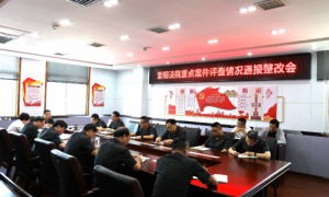 紫阳法院:召开重点案件评查情况通报整改会