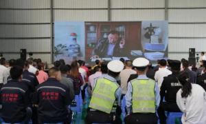 铜川市生态环境局印台分局成功举办饮用水水源地危废泄漏突发环境事件应急演练