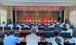 中国共产党铜川市印台区城关街道第五次代表大会胜利召开