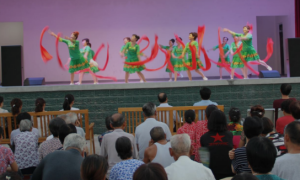 陕理工民乐团庆祝建党100周年义演活动 走进老道寺镇季寨村