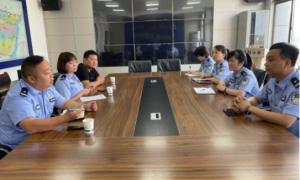 渭南市公安局华州分局出入境管理大队到合阳交流学习