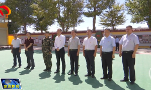定边县委书记胡统金“八一”前夕看望慰问驻定部队
