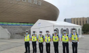 西安市公安局：“交警铁军”保驾护航 助力十四运安全举行