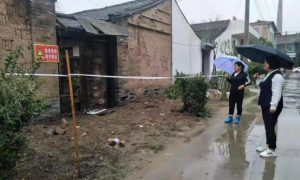 大荔县朝邑镇：雨中安全隐患巡查   保障群众生命财产安全