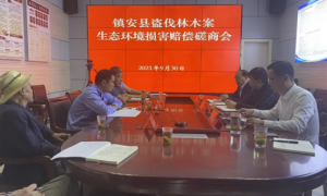 镇安县环境分局：成功磋商一起非法盗伐林木生态环境损害赔偿案