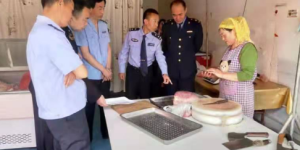 洛川县公安局环食药大队对冷鲜肉市场进行专项检查