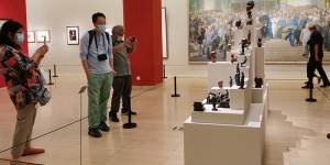 中国美术馆展出科技题材美术作品 展现科技之美